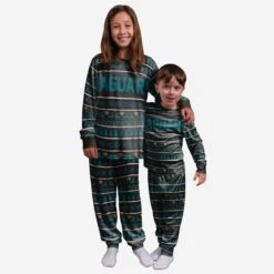 FOCO Jacksonville Jaguars Youth Family Holiday Pajamas