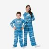FOCO Detroit Lions Youth Ugly Pattern Family Holiday Pajamas