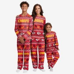 FOCO Kansas City Chiefs Youth Ugly Pattern Family Holiday Pajamas 7 FOCO Kansas City Chiefs Youth Ugly Pattern Family Holiday Pajamas -FOCO Shop 9K1B7FE2XNFKC g3