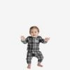 FOCO Las Vegas Raiders Infant Plaid Family Holiday Pajamas