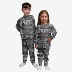 FOCO San Antonio Spurs Toddler Family Holiday Pajamas