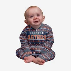 FOCO Houston Astros Infant Family Holiday Pajamas