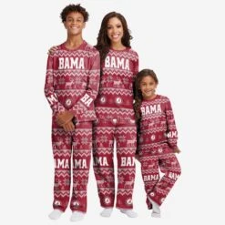 FOCO Alabama Crimson Tide Youth Ugly Pattern Family Holiday Pajamas 7 FOCO Alabama Crimson Tide Youth Ugly Pattern Family Holiday Pajamas -FOCO Shop 9K4B7FE2XNCALB g3