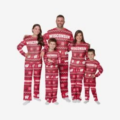 FOCO Wisconsin Badgers Youth Ugly Pattern Family Holiday Pajamas 7 FOCO Wisconsin Badgers Youth Ugly Pattern Family Holiday Pajamas -FOCO Shop 9K4B7FE2XNCWI g3