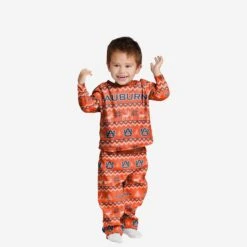 FOCO Auburn Tigers Toddler Ugly Pattern Family Holiday Pajamas