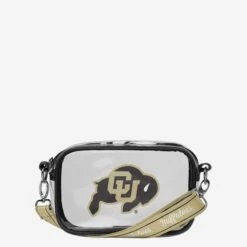 FOCO Colorado Buffaloes Team Stripe Clear Crossbody Bag