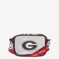 FOCO Georgia Bulldogs Team Stripe Clear Crossbody Bag