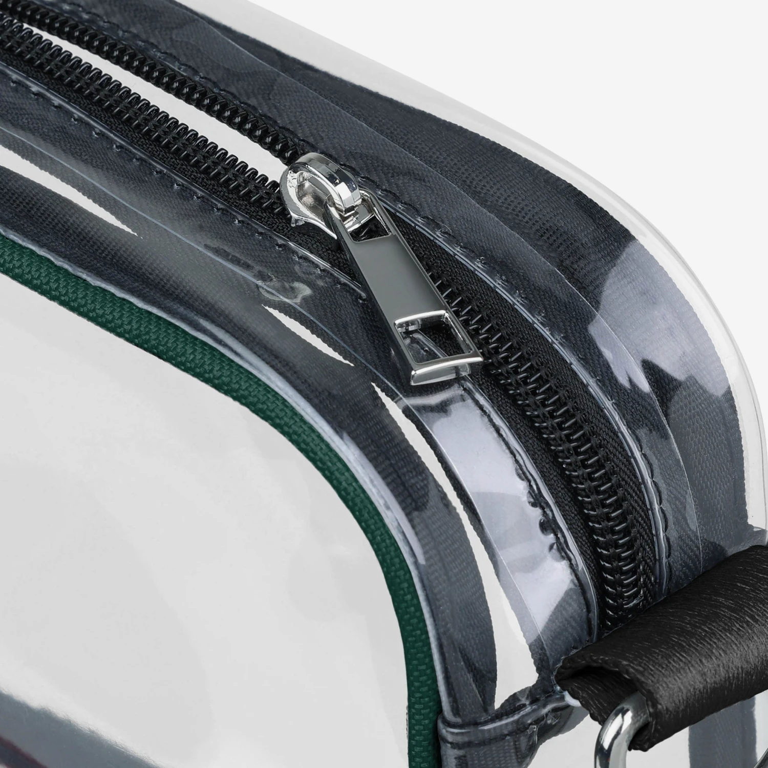 FOCO Michigan State Spartans Team Stripe Clear Crossbody Bag 6 FOCO Michigan State Spartans Team Stripe Clear Crossbody Bag - Image 4