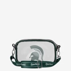 FOCO Michigan State Spartans Team Stripe Clear Crossbody Bag 11 FOCO Michigan State Spartans Team Stripe Clear Crossbody Bag -FOCO Shop BGCLRNCTMSTPCAMMIS g5