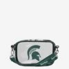 FOCO Michigan State Spartans Team Stripe Clear Crossbody Bag -FOCO Shop BGCLRNCTMSTPCAMMIS p