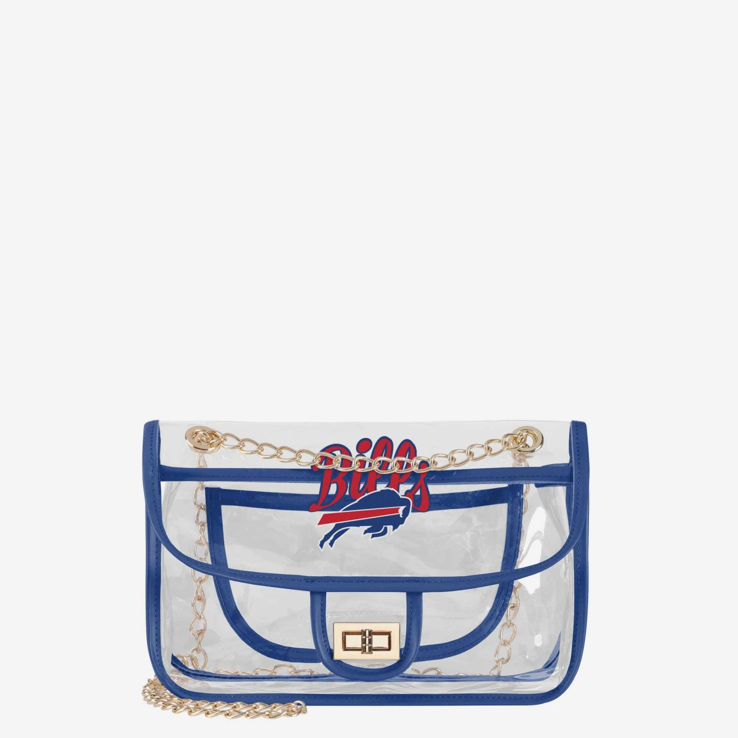 FOCO Buffalo Bills Clear Crossbody Chain Bag 3 FOCO Buffalo Bills Clear Crossbody Chain Bag