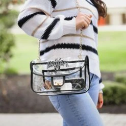 FOCO Las Vegas Raiders Clear Crossbody Chain Bag -FOCO Shop BGCLRNFFSHOR g3