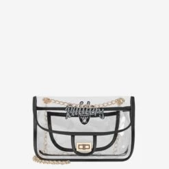 FOCO Las Vegas Raiders Clear Crossbody Chain Bag