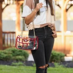 FOCO San Francisco 49ers Clear Crossbody Chain Bag 8 FOCO San Francisco 49ers Clear Crossbody Chain Bag -FOCO Shop BGCLRNFFSHSF g3