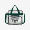 FOCO Green Bay Packers Clear Messenger Bag -FOCO Shop BGCLRNFMSGHEGP p
