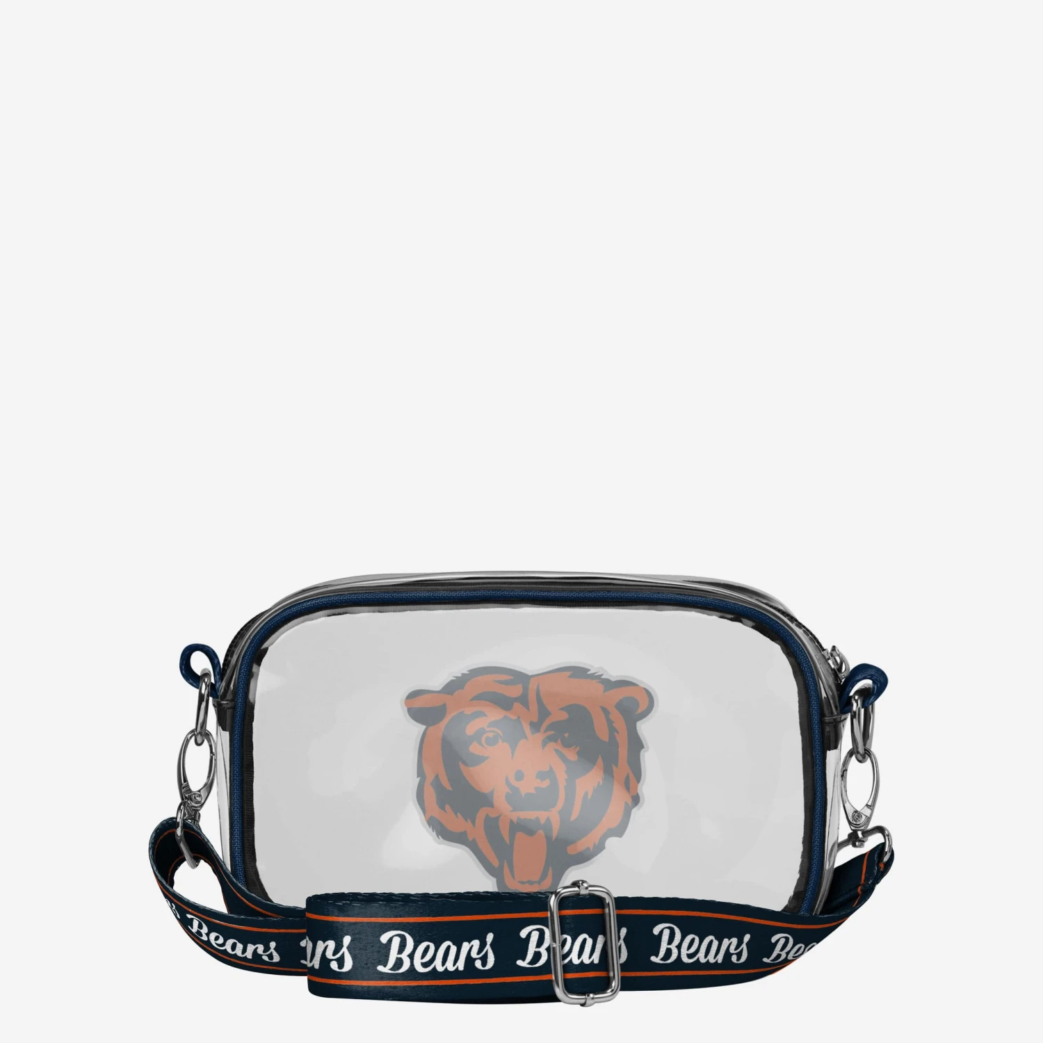 FOCO Chicago Bears Team Stripe Clear Crossbody Bag 7 FOCO Chicago Bears Team Stripe Clear Crossbody Bag - Image 5