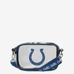 FOCO Indianapolis Colts Team Stripe Clear Crossbody Bag
