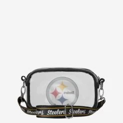 FOCO Pittsburgh Steelers Team Stripe Clear Crossbody Bag -FOCO Shop BGCLRNFTMSTPCAMPS g5