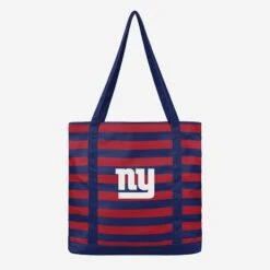 FOCO New York Giants Team Stripe Canvas Tote Bag