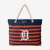 FOCO Detroit Tigers Nautical Stripe Tote Bag