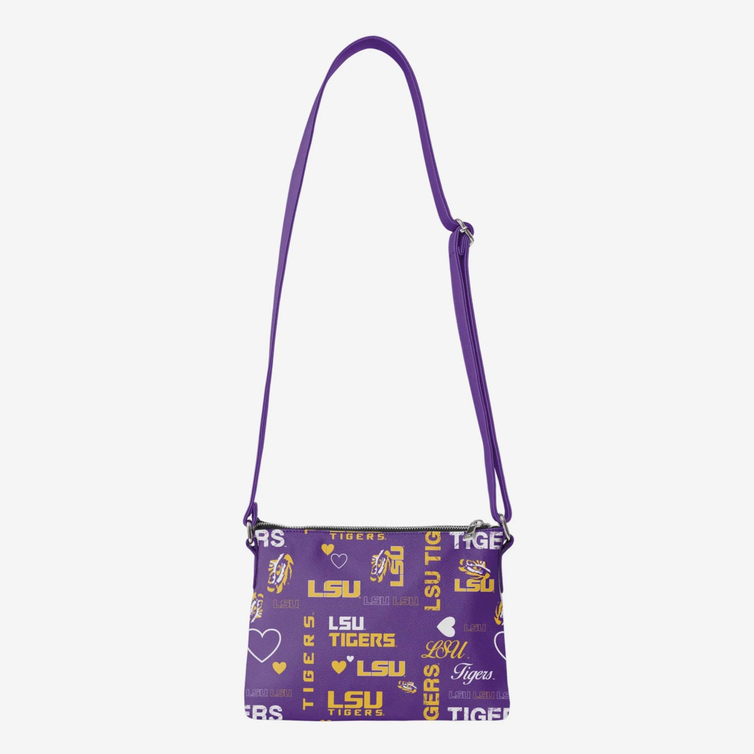 FOCO LSU Tigers Logo Love Crossbody Purse 7 FOCO LSU Tigers Logo Love Crossbody Purse - Image 5