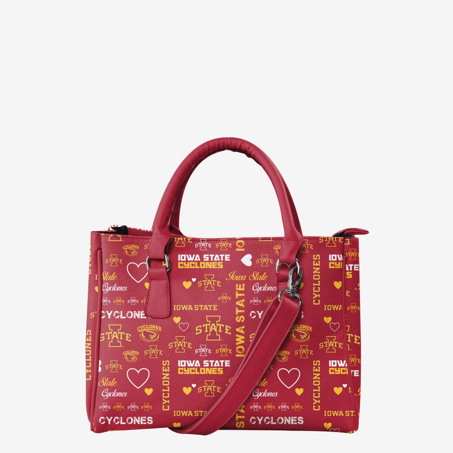 FOCO Iowa State Cyclones Logo Love Purse 3 FOCO Iowa State Cyclones Logo Love Purse