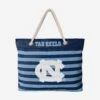 FOCO North Carolina Tar Heels Nautical Stripe Tote Bag