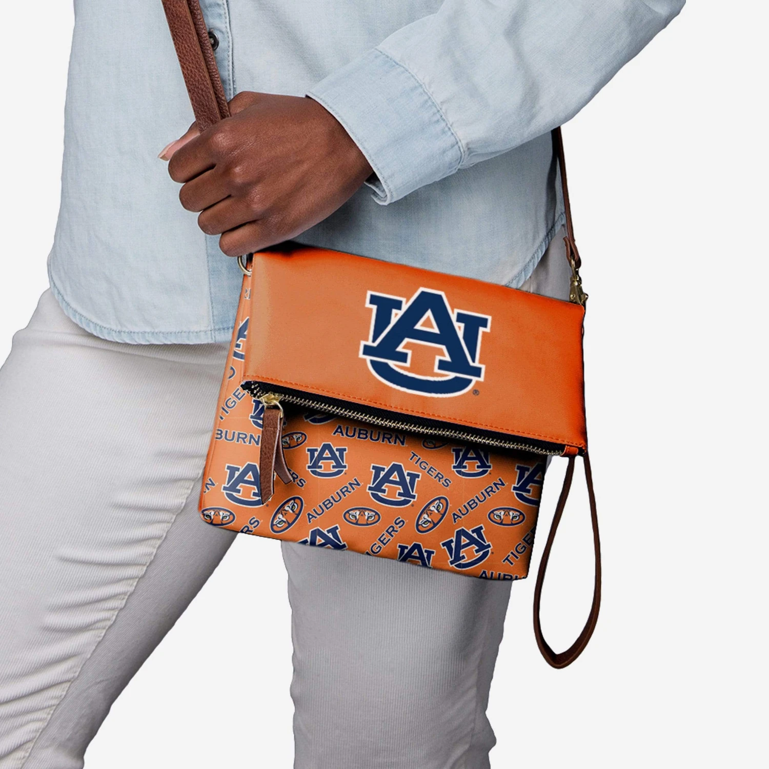 FOCO Auburn Tigers Printed Collection Foldover Tote Bag 4 FOCO Auburn Tigers Printed Collection Foldover Tote Bag - Image 2