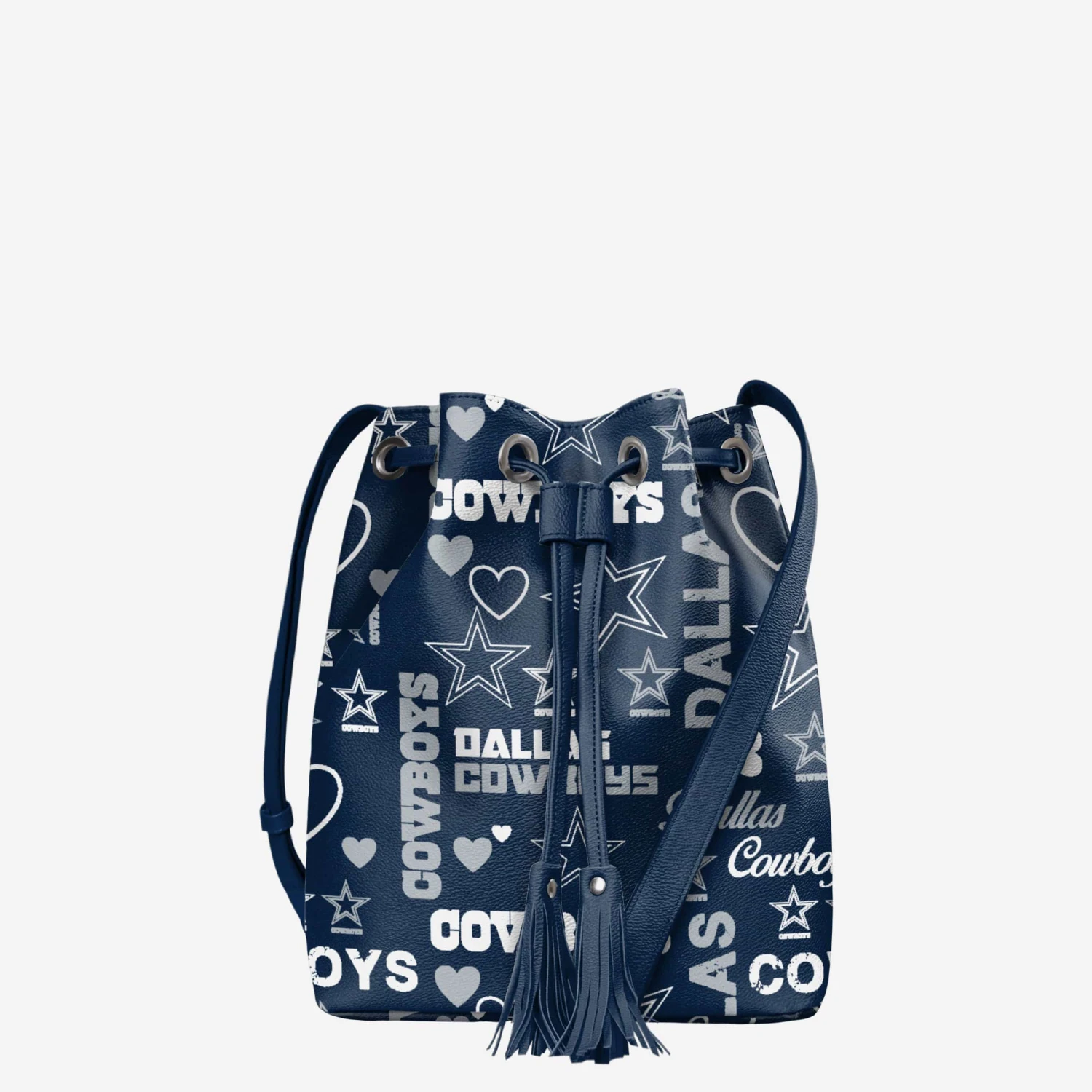 FOCO Dallas Cowboys Logo Love Cinch Purse 3 FOCO Dallas Cowboys Logo Love Cinch Purse