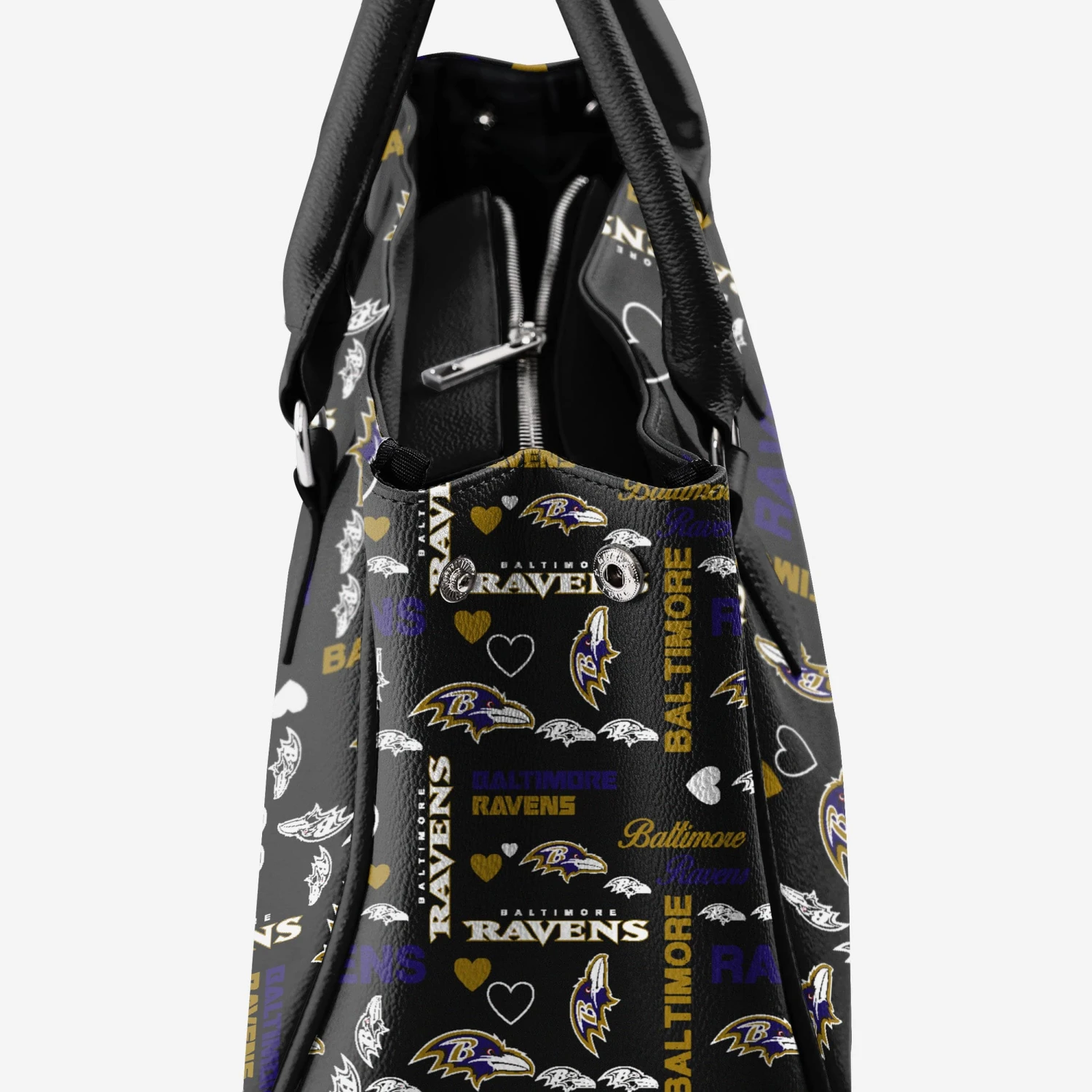 FOCO Baltimore Ravens Logo Love Purse 6 FOCO Baltimore Ravens Logo Love Purse - Image 4