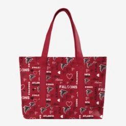 FOCO Atlanta Falcons Logo Love Tote Bag