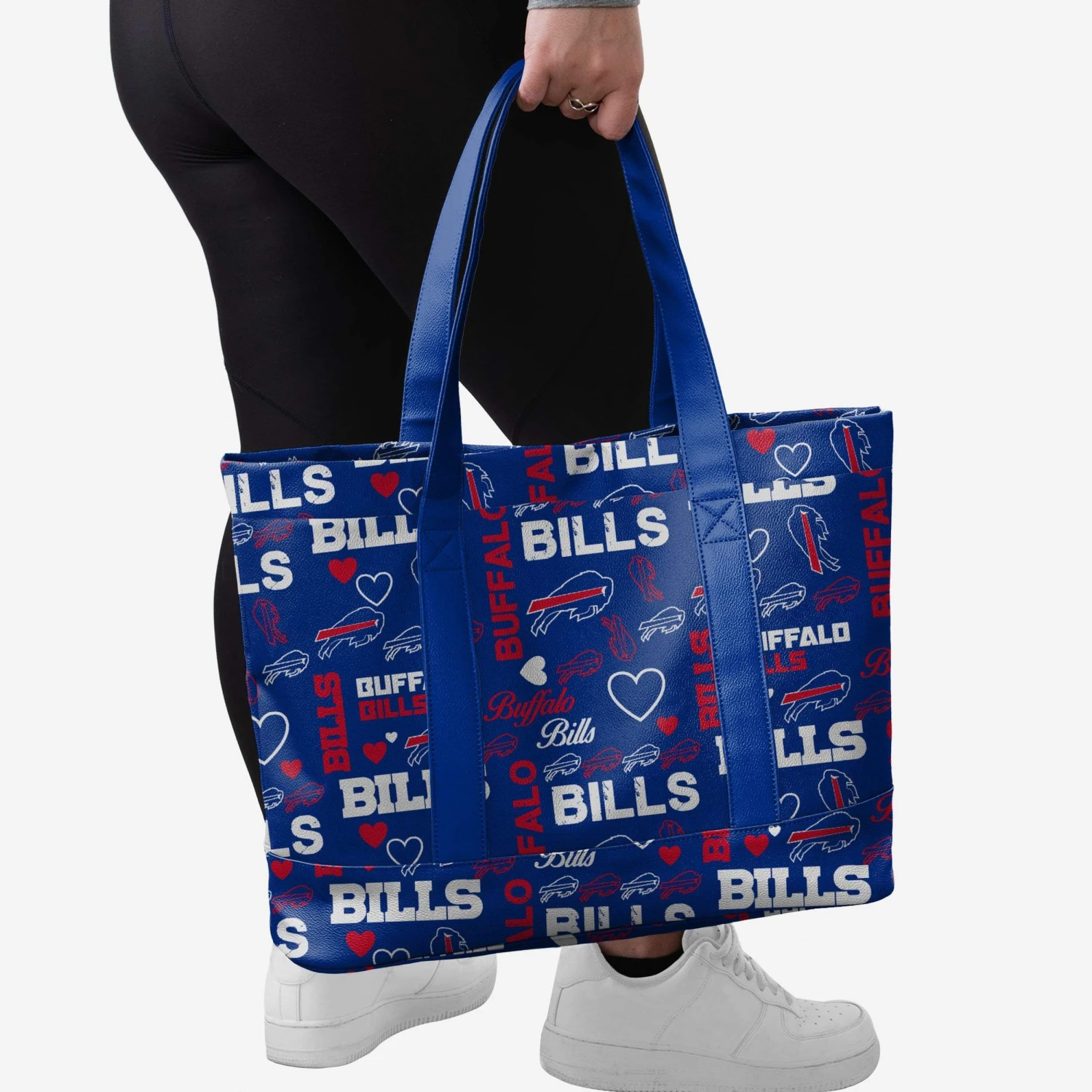 FOCO Buffalo Bills Logo Love Tote Bag 4 FOCO Buffalo Bills Logo Love Tote Bag - Image 2