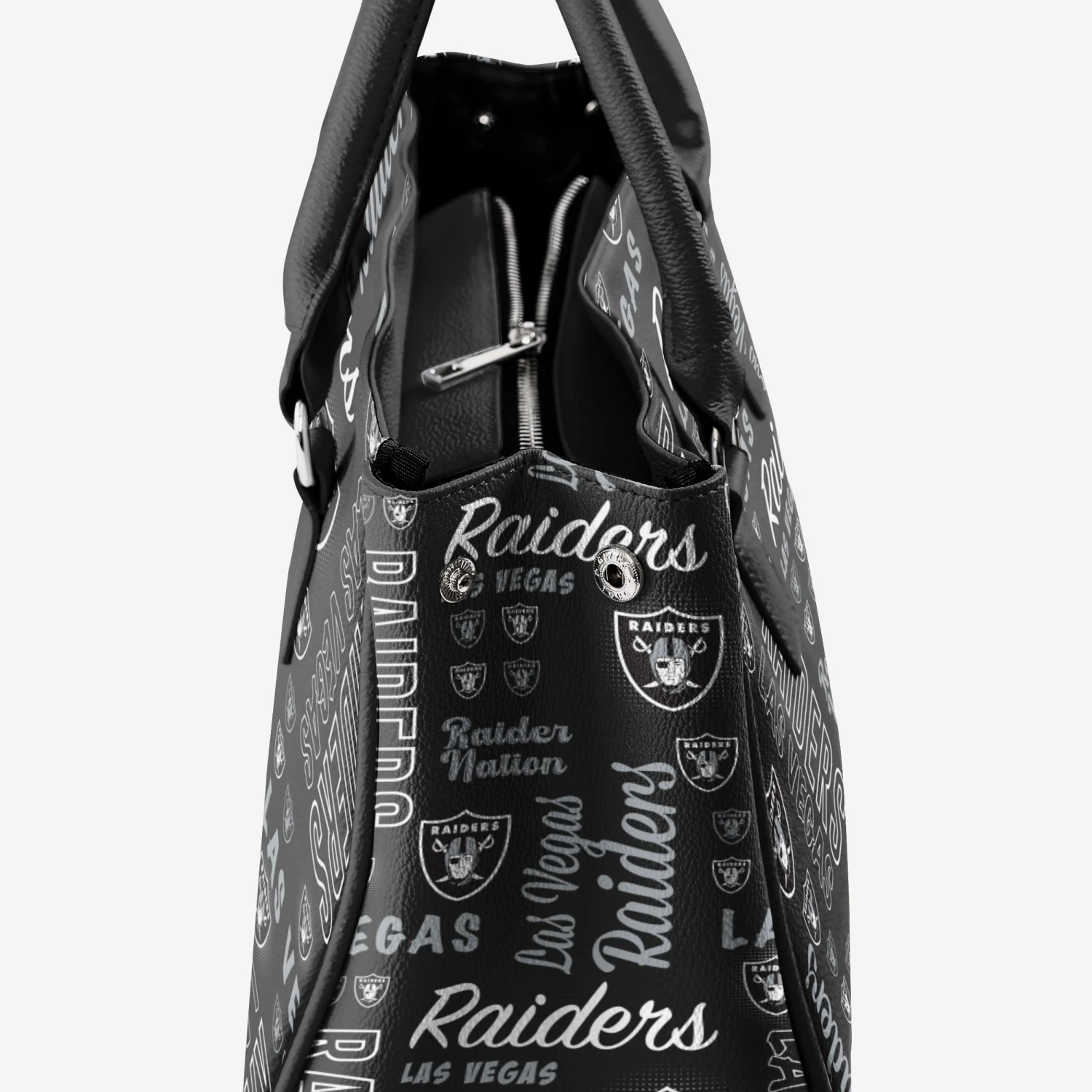 FOCO Las Vegas Raiders Spirited Style Printed Collection Purse 6 FOCO Las Vegas Raiders Spirited Style Printed Collection Purse - Image 4