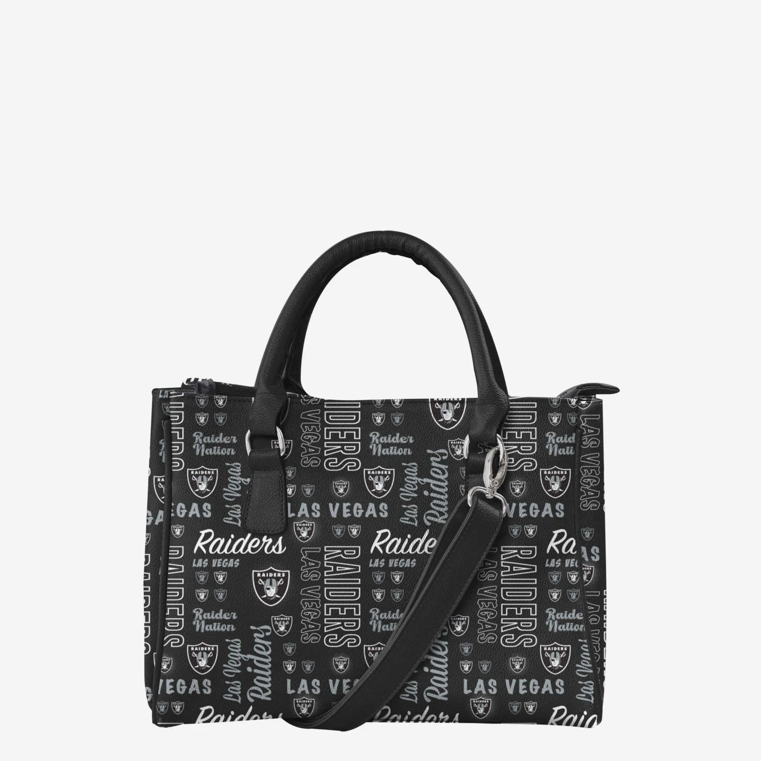 FOCO Las Vegas Raiders Spirited Style Printed Collection Purse 3 FOCO Las Vegas Raiders Spirited Style Printed Collection Purse