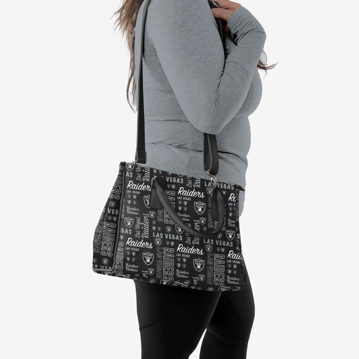 FOCO Las Vegas Raiders Spirited Style Printed Collection Purse 4 FOCO Las Vegas Raiders Spirited Style Printed Collection Purse - Image 2
