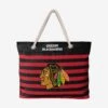 FOCO Chicago Blackhawks Nautical Stripe Tote Bag -FOCO Shop BGNHNAUSTPTOTECBH p c4c174e1 9223 4b41 a780 581ee0e9b737