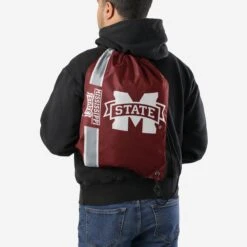 FOCO Mississippi State Bulldogs Big Logo Drawstring Backpack -FOCO Shop BPNC15DSMS s