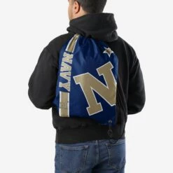 FOCO Navy Midshipmen Big Logo Drawstring Backpack -FOCO Shop BPNC15DSNAVY s