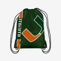 FOCO Miami Hurricanes Big Logo Drawstring Backpack