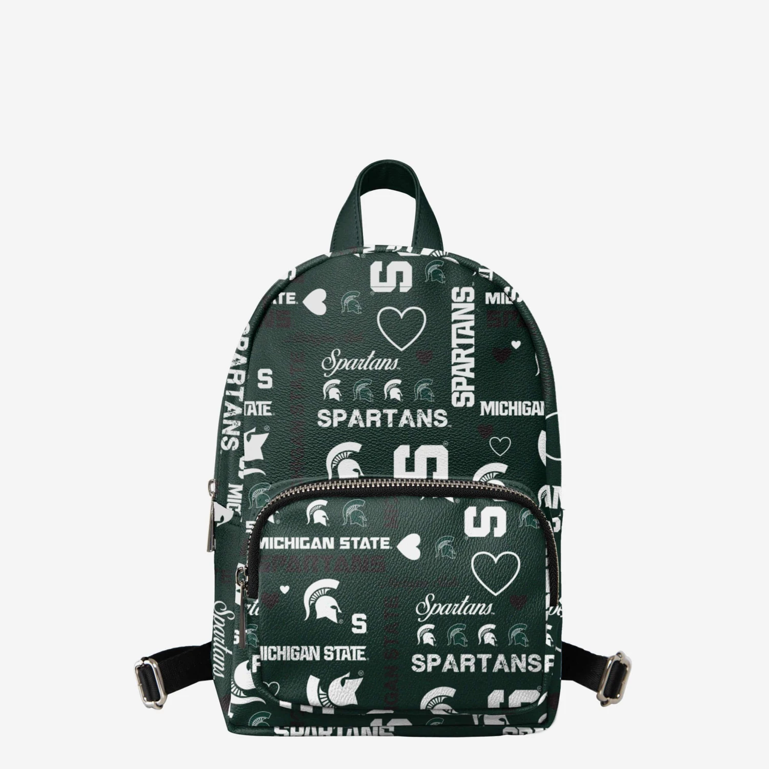 FOCO Michigan State Spartans Logo Love Mini Backpack 3 FOCO Michigan State Spartans Logo Love Mini Backpack