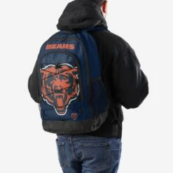 FOCO Chicago Bears Big Logo Bungee Backpack -FOCO Shop BPNFBLBNGCB g4