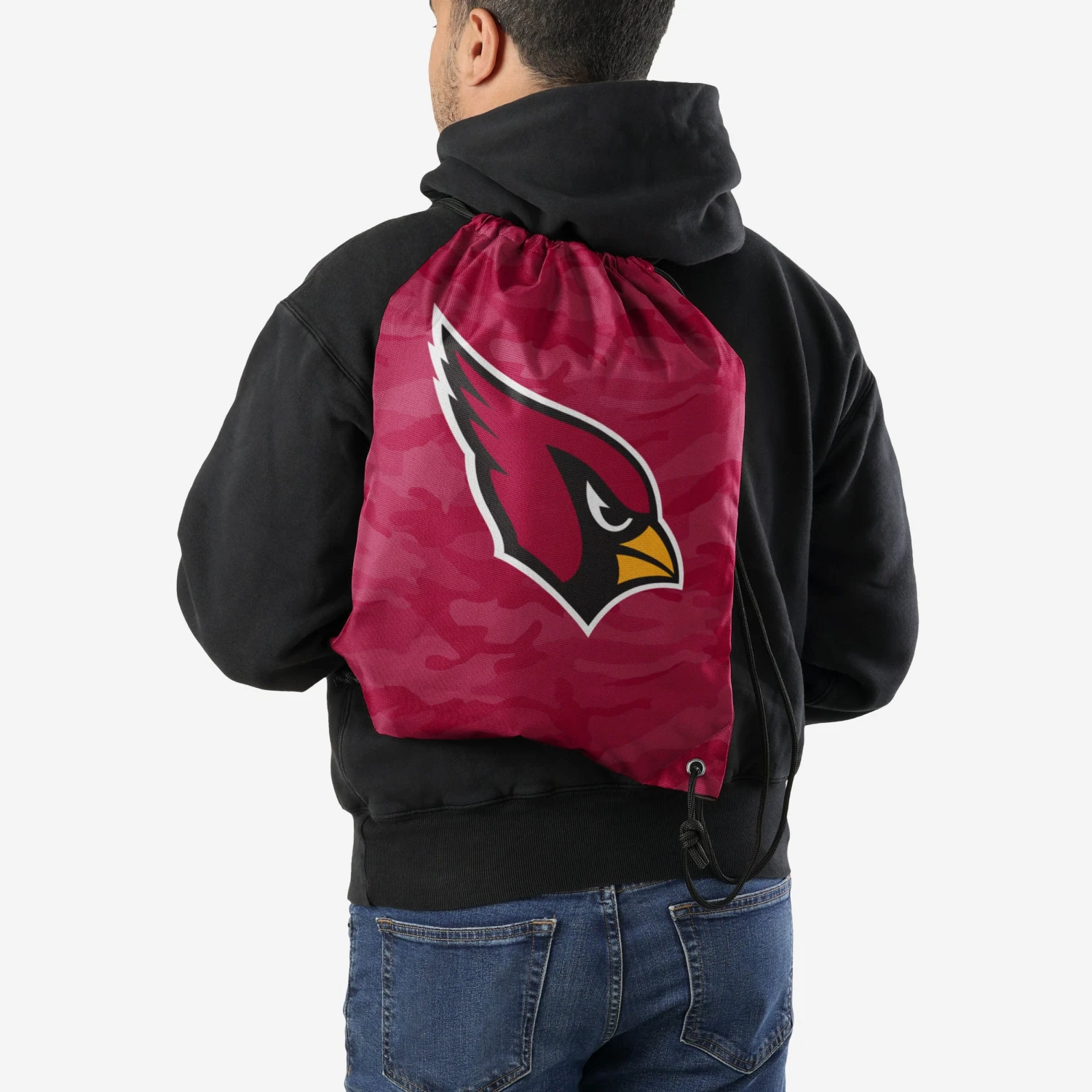 FOCO Arizona Cardinals Big Logo Camo Drawstring Backpack 4 FOCO Arizona Cardinals Big Logo Camo Drawstring Backpack - Image 2