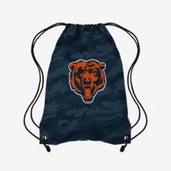 FOCO Chicago Bears Big Logo Camo Drawstring Backpack