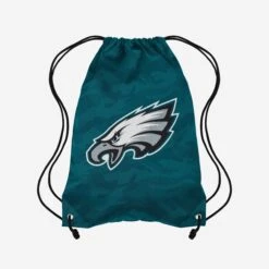 FOCO Philadelphia Eagles Big Logo Camo Drawstring Backpack