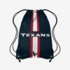 FOCO Houston Texans Team Stripe Wordmark Drawstring Backpack -FOCO Shop BPNFDSTSWMHT p