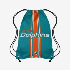 FOCO Miami Dolphins Team Stripe Wordmark Drawstring Backpack