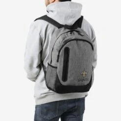 FOCO New Orleans Saints Heather Grey Bold Color Backpack -FOCO Shop BPNFHTHGRYNS g5