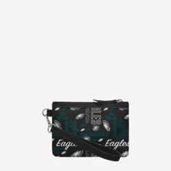FOCO Philadelphia Eagles Spirited Style Printed Collection Repeat Logo Wristlet