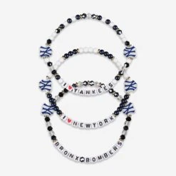 FOCO New York Yankees 3 Pack Friendship Bracelet