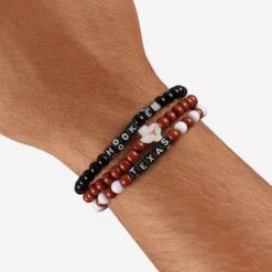 FOCO Texas Longhorns 3 Pack Beaded Friendship Bracelet 9 FOCO Texas Longhorns 3 Pack Beaded Friendship Bracelet -FOCO Shop BRMNNC3PKFRTX g4